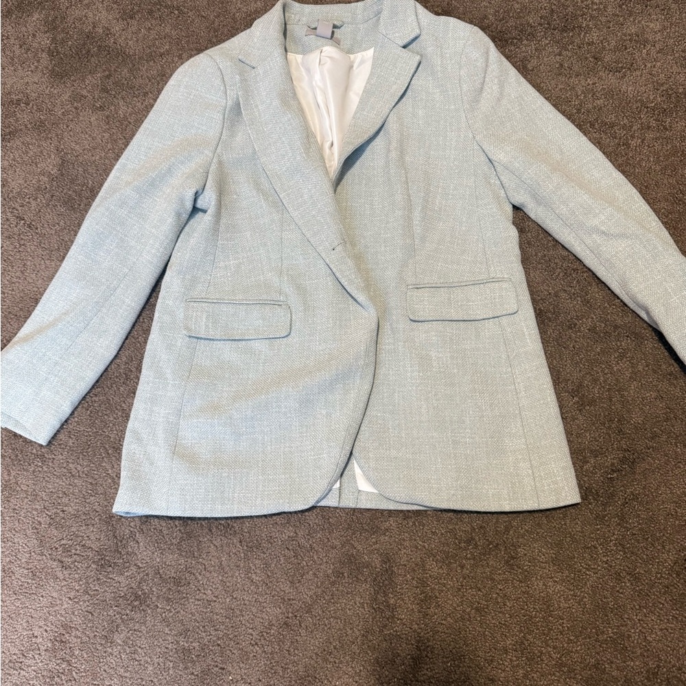 Women's Light Blue/green Blazer
